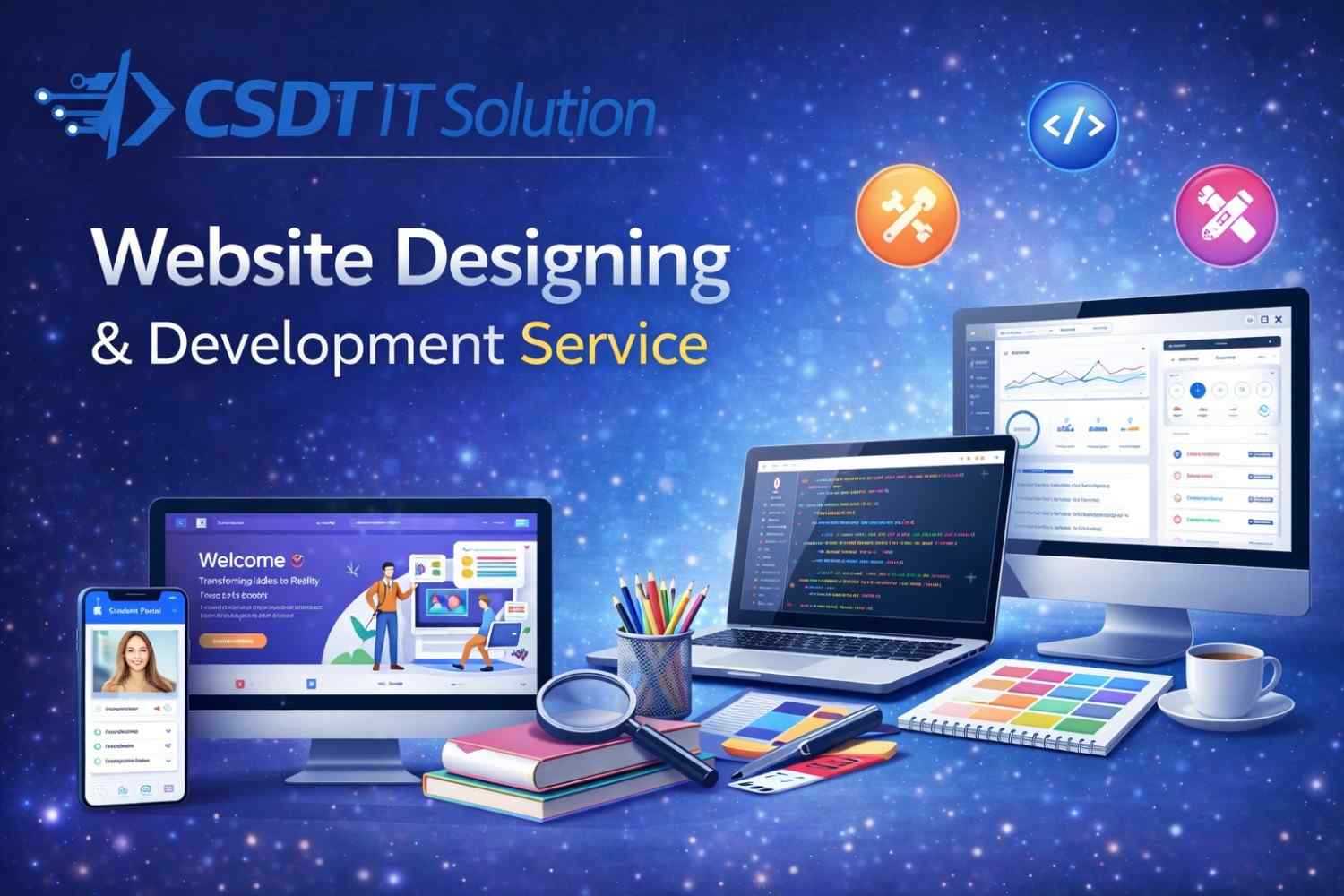  Website designing company in Patna, we design all types of business websites at CSDT IT Solution